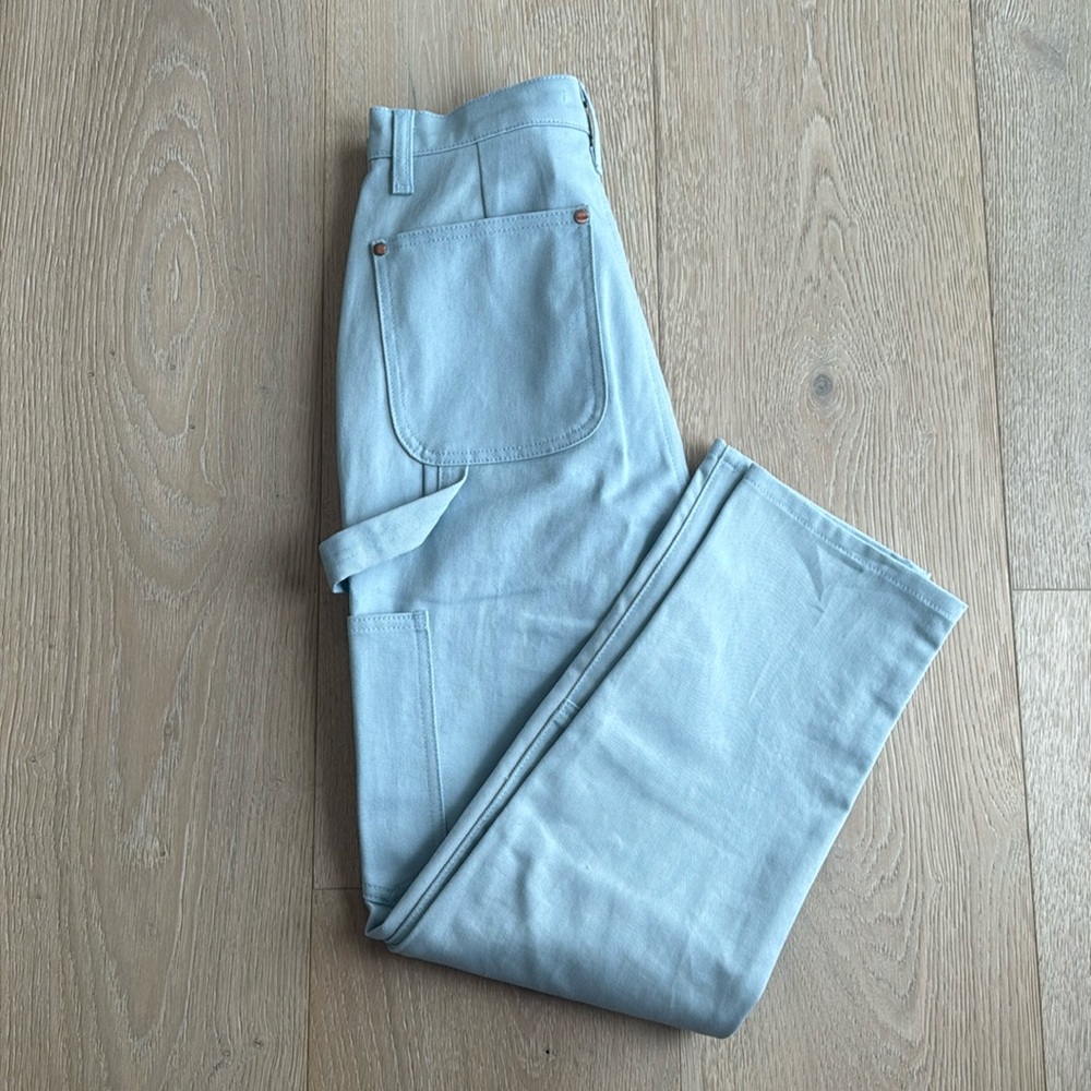Renggli Studio slim fit cargo pant sky sz 24